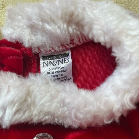 George new born Santa Christmas red and white dress - Picture 2 of 4